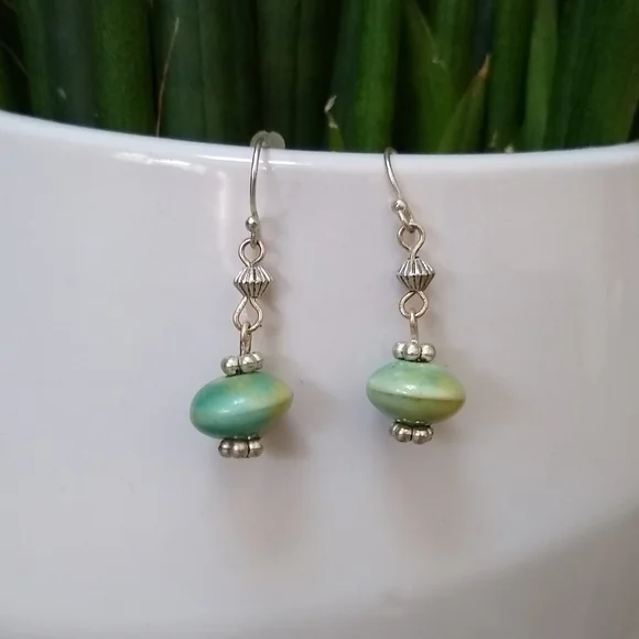 Ceramic Drop Earrings - Picture 1 of 4